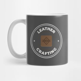 Leather crafting logo Mug